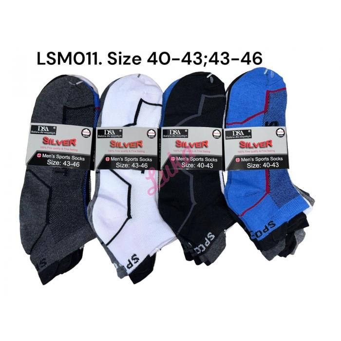 Men's low cut socks D&A LSM0white
