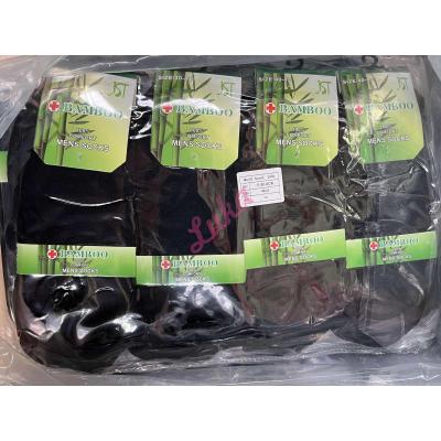 Men's low cut socks bamboo JST E-black