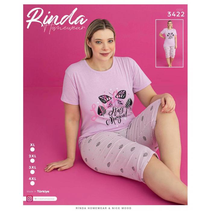 Piżama damska turecka Rinda 3421
