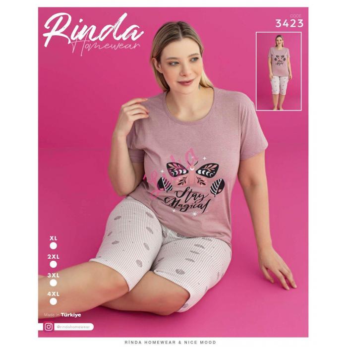 Piżama damska turecka Rinda 3422
