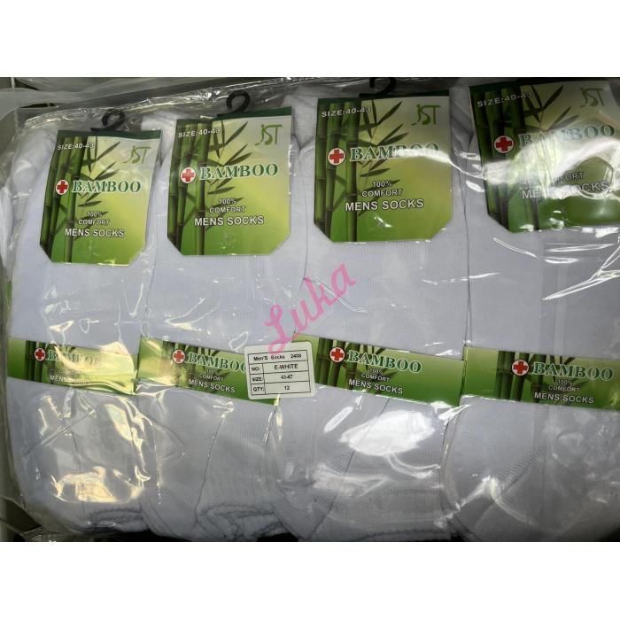 Men's low cut socks bamboo JST E-black