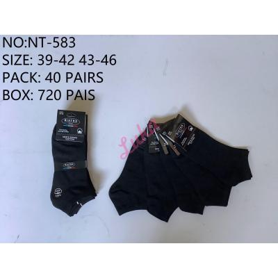 Men's low cut socks Bixtra NT-583 BLACK