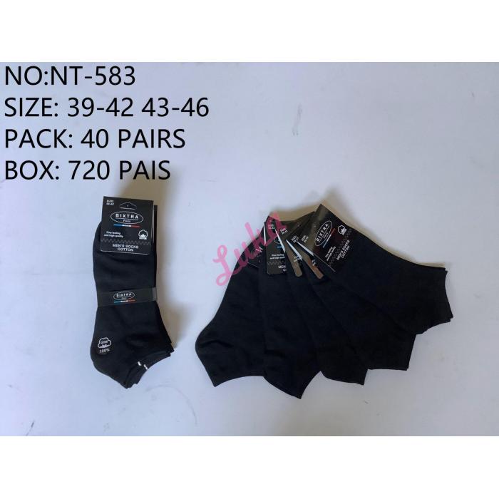 Men's low cut socks Bixtra NT-583 BLACK