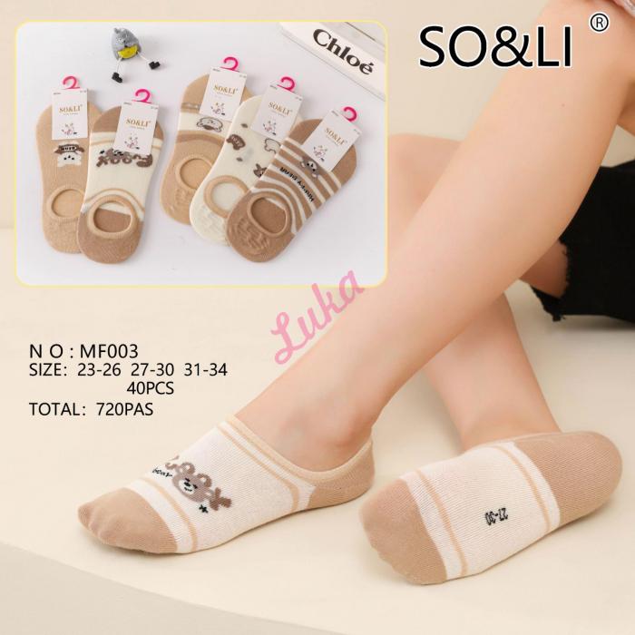 Kid's low cut socks SO&LI MF002