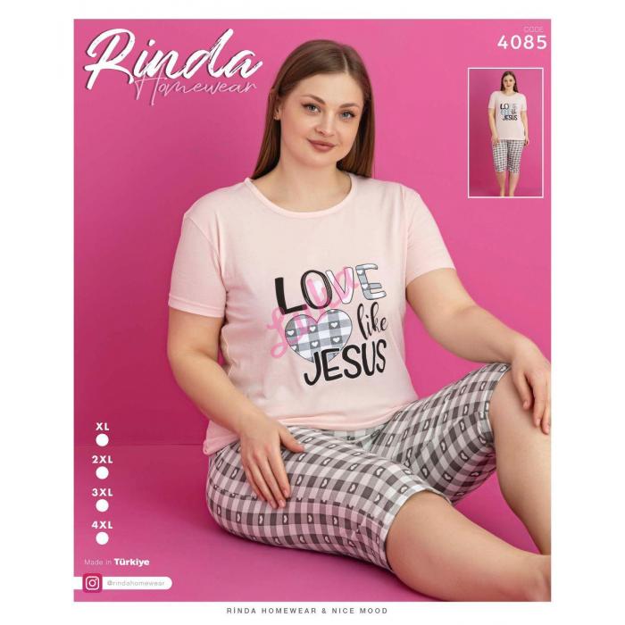 Piżama damska turecka Rinda 4084