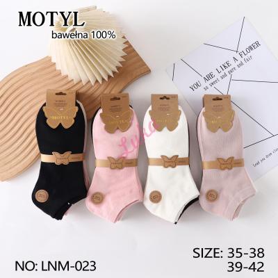 Women's low cut socks Motyl LNM-025