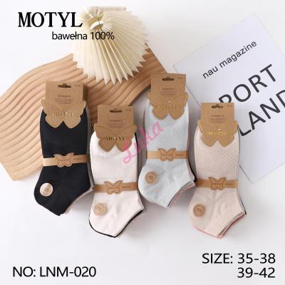 Women's low cut socks Motyl LNM-019