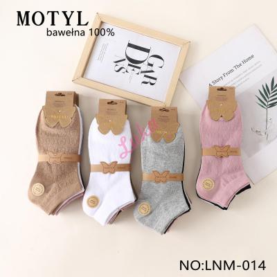 Women's low cut socks Motyl LNM-020