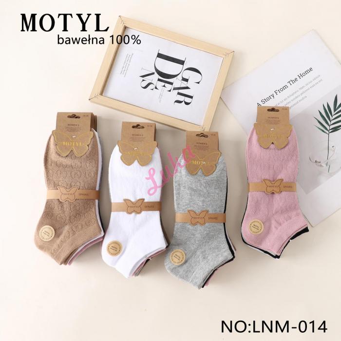 Women's low cut socks Motyl LNM-020