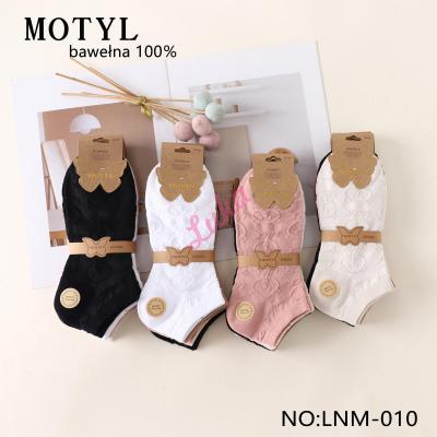 Women's low cut socks Motyl LNM-017