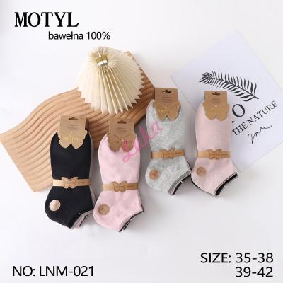 Women's low cut socks Motyl LNM-010