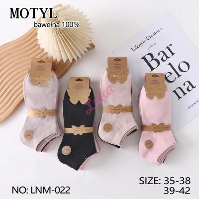 Women's low cut socks Motyl LNM-021