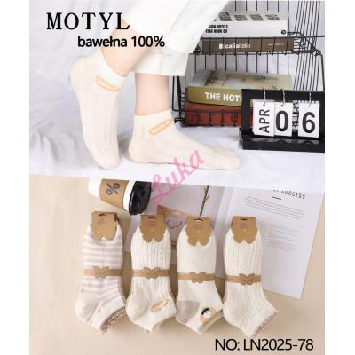 Women's low cut socks Motyl LN2025-68