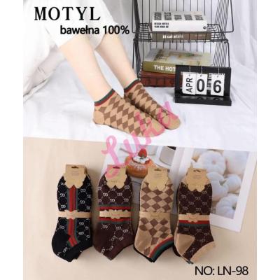 Women's low cut socks Motyl LN2025-82
