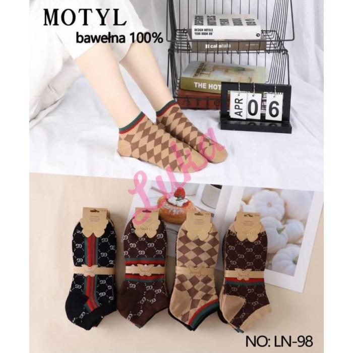 Women's low cut socks Motyl LN2025-82