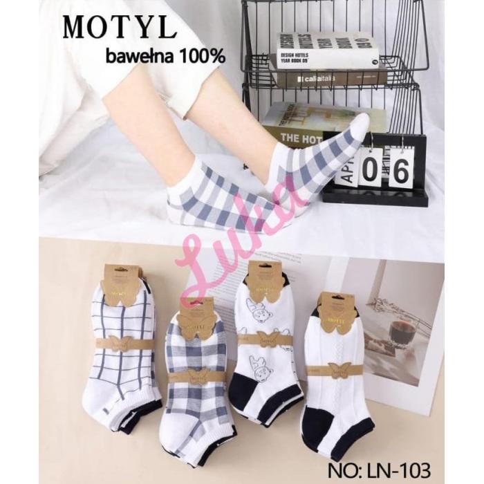 Women's low cut socks Motyl LN-98