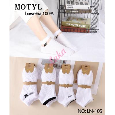 Women's low cut socks Motyl LN2025-79
