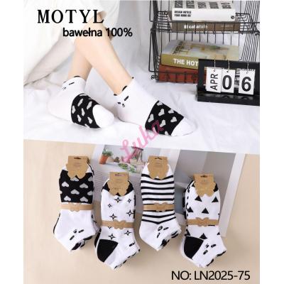 Women's low cut socks Motyl LN2025-79
