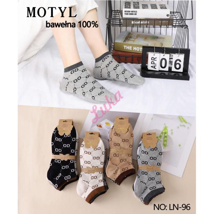 Women's low cut socks Motyl LN2025-75