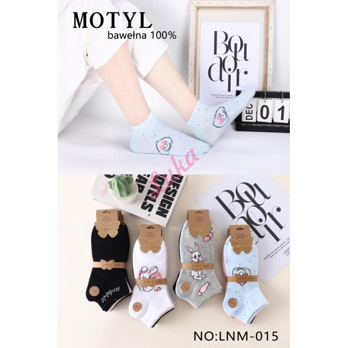 Women's low cut socks Motyl LNM-012