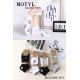 Women's low cut socks Motyl LNM-013