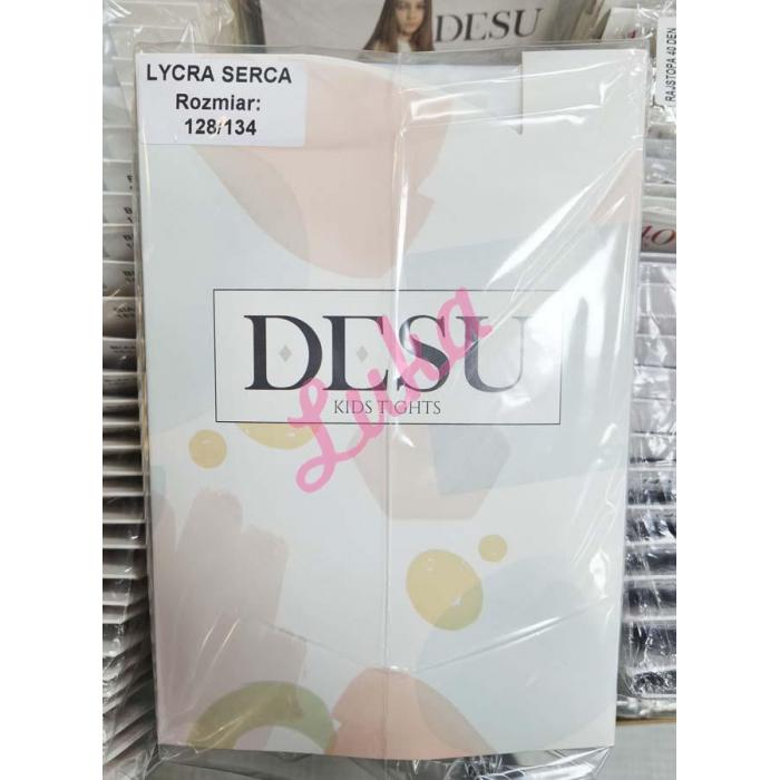 Girl's tights DESU 128-164 des-13 WHITE