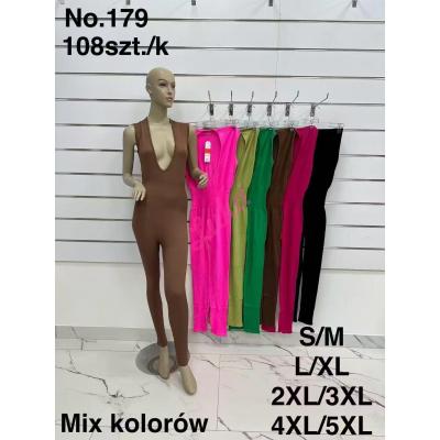 Women's black Overall FYV 173