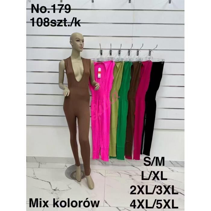 Women's black Overall FYV 173