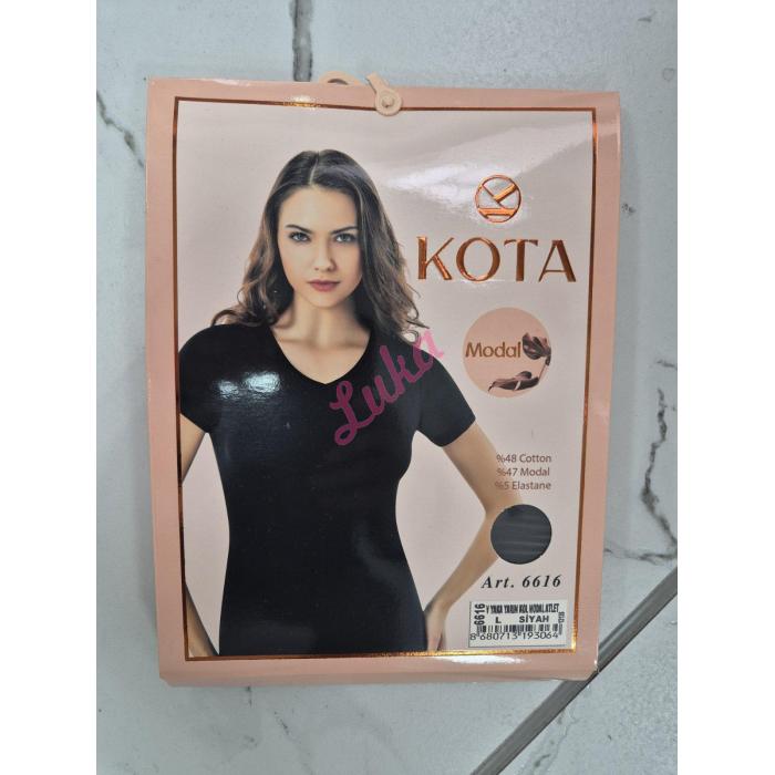 Women's turkish undershirt Kota 6615 Black