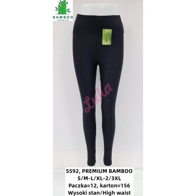 Legginsy damskie bambusowe Tyk s592