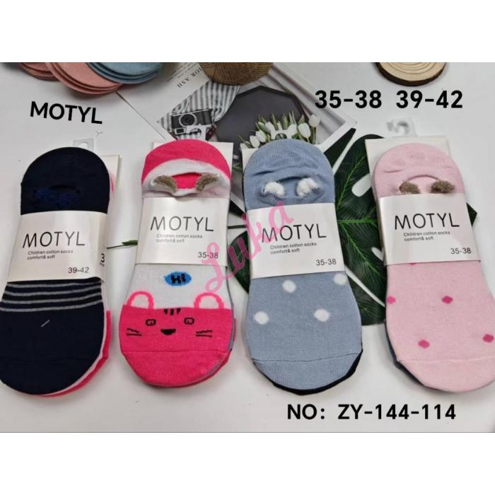 Women's low cut socks Motyl ZY-144-115