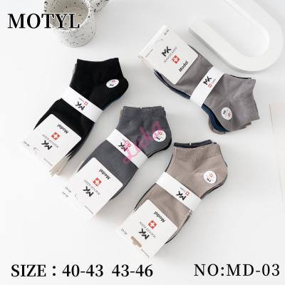 Men's low cut socks Motyl MD-03