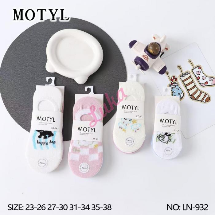 Kid's low cut socks Motyl LN-930