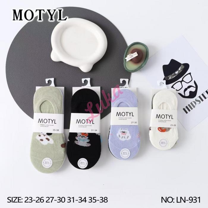 Kid's low cut socks Motyl LN-932