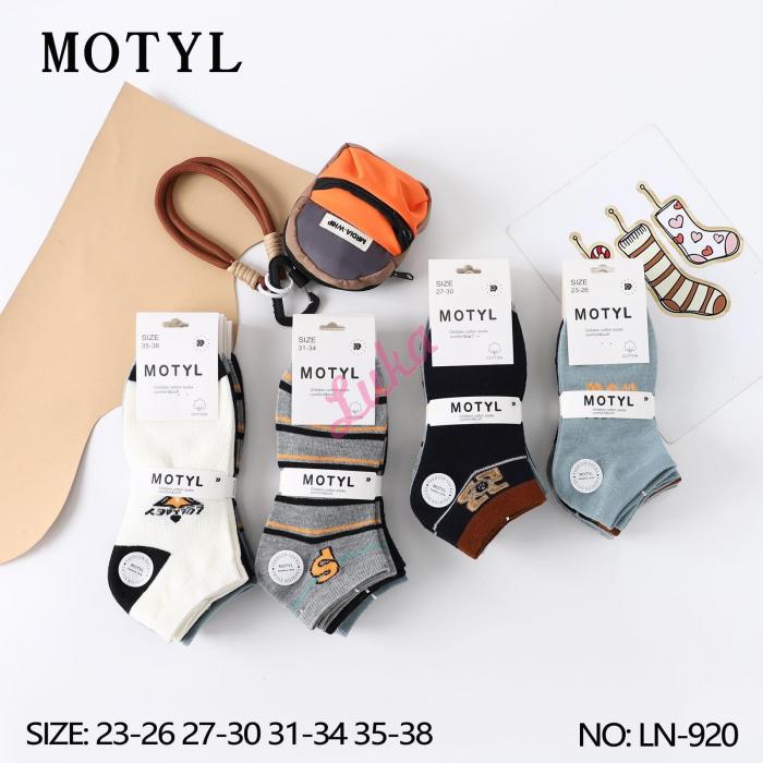 Kid's low cut socks Motyl LN-912