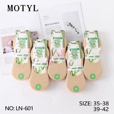 Women's bamboo low cut socks Motyl LN2025-27