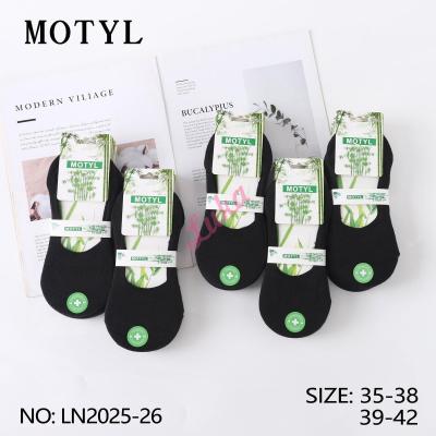 Women's bamboo low cut socks Motyl LN-601