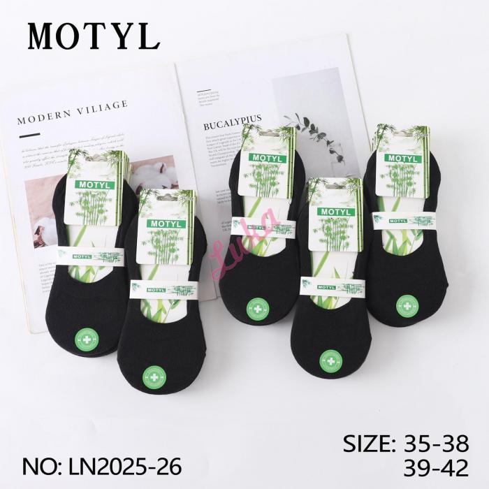 Women's bamboo low cut socks Motyl LN-601