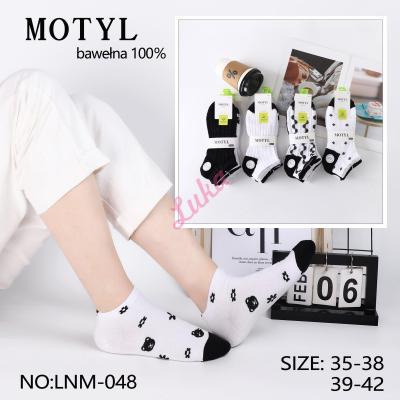 Women's low cut socks Motyl LNM-046