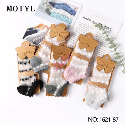 Women's low cut socks Motyl LN-93