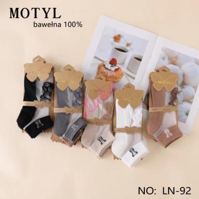 Women's low cut socks Motyl LN-94