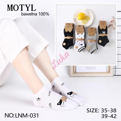Women's low cut socks Motyl LNM-030