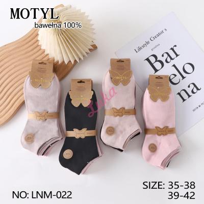 Women's low cut socks Motyl LNM-009