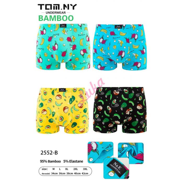 Men's bamboo boxer shorts Tomny 2570B