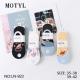 Women's low cut socks Motyl LN-922