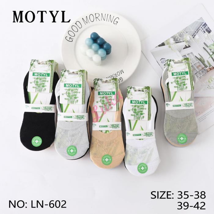 Women's bamboo low cut socks Motyl LN-602