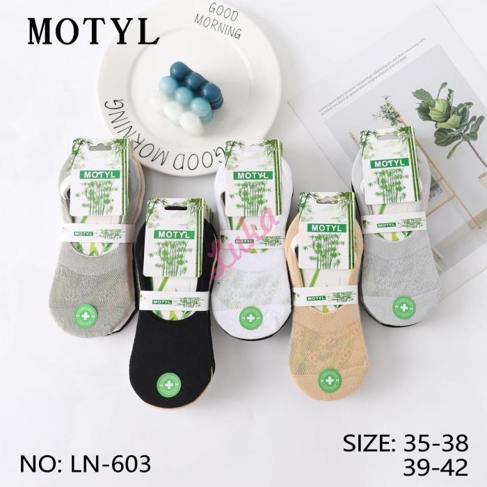 Women's bamboo low cut socks Motyl LN-603