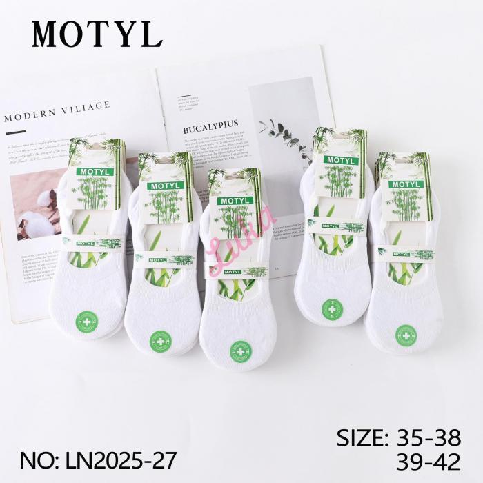 Women's bamboo low cut socks Motyl LN-604