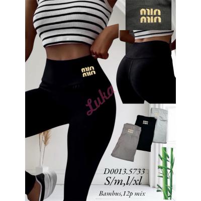 Legginsy damskie bambusowe 5733