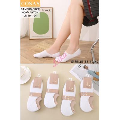 Women's low cut socks bamboo Cosas LM25-06